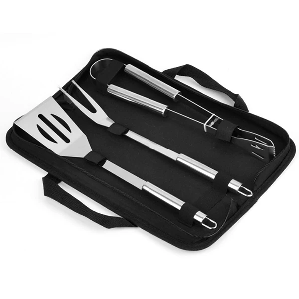 

Hote sell BBQ 3pcs sets and 3 in 1 barbecue sets with 600D cloth bag packed