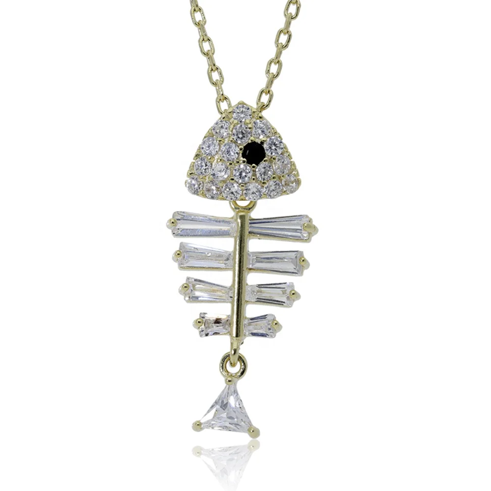 

Wholesale 2019 Sterling Silver Latest Design Chain Women Zircon Necklace