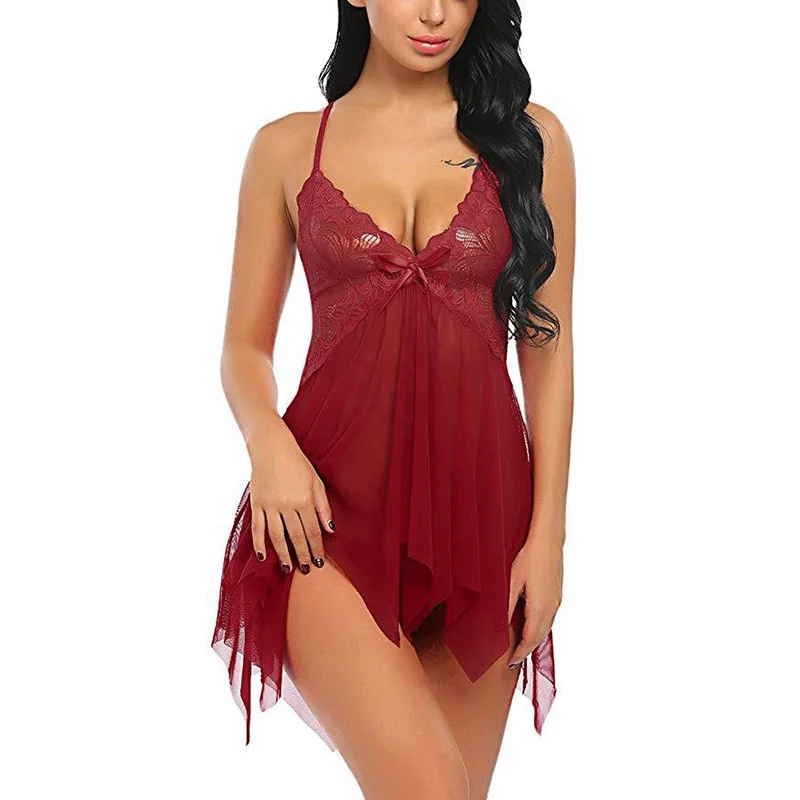 

Lingerie for Women Lace Babydoll Sleepwear Boudoir Outfits