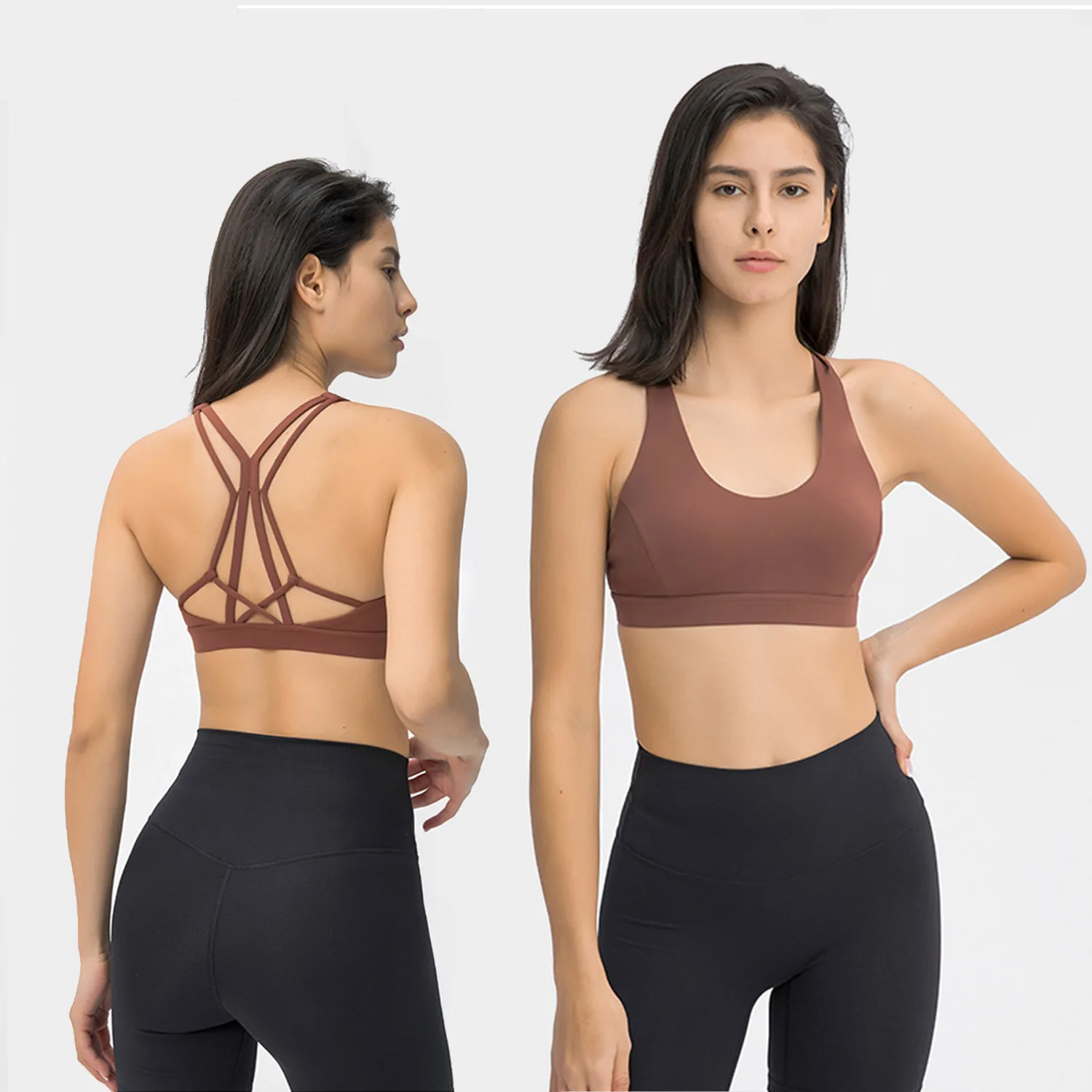 

Wholesale Sexy Fitness Athletic Wear Women High Impact Breathable Cross Gym Yoga Sports Bra