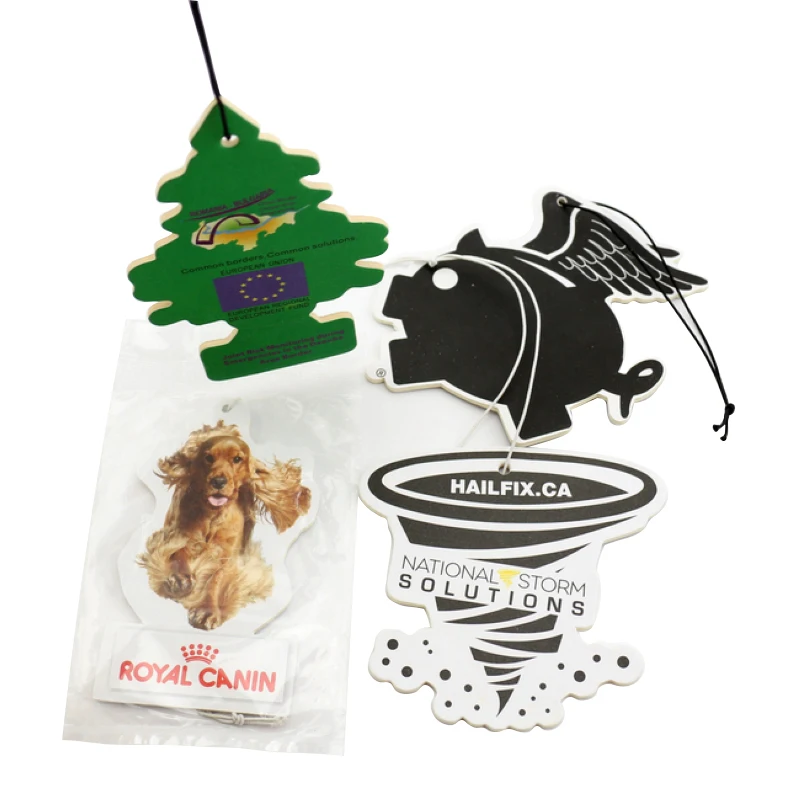 

Factory directly supplier delicate accessories funny hanging paper car air freshener