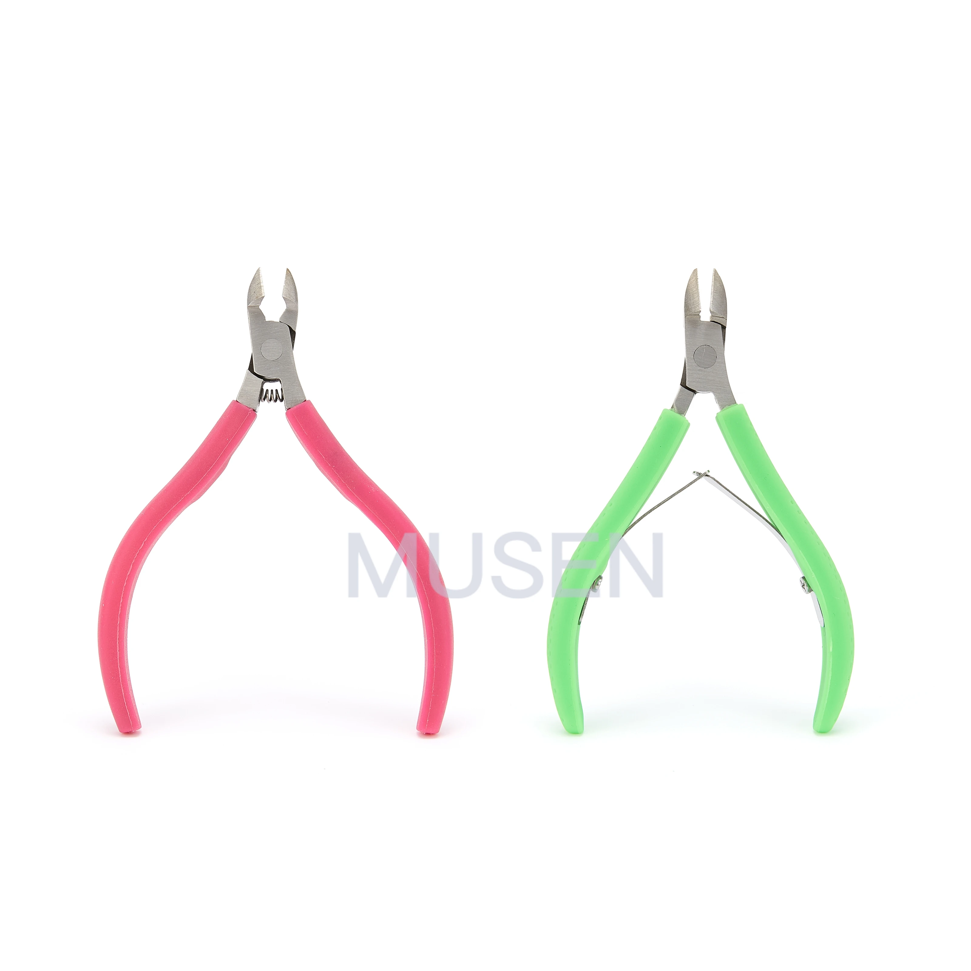 

professional cuticle nipper durable manicure tools stainless steel silicone handle nail nipper
