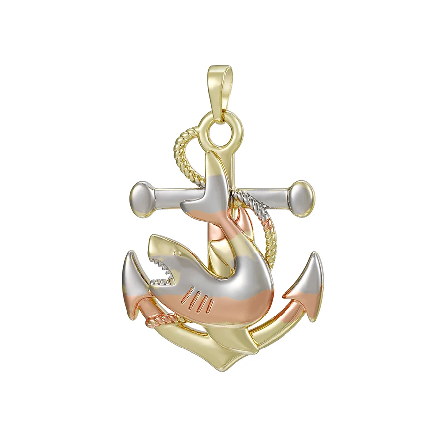 

a0090091 Xuping New 3-color charm jewelry cross Jesus pendant gold for men