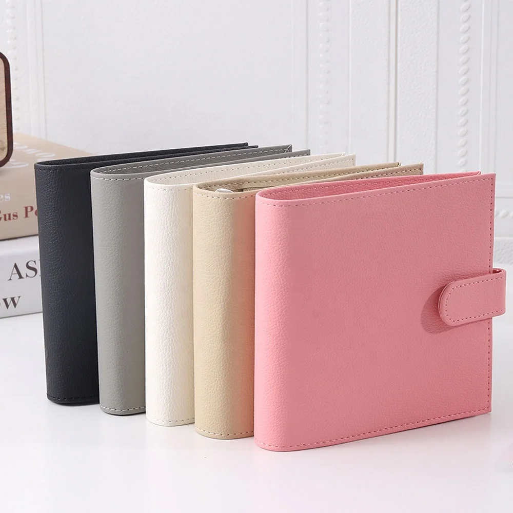 

FB TK Hot New 6-Ring Pocket A7 Budget Binder with Zipper Envelopes Available as Leather Rings Planner