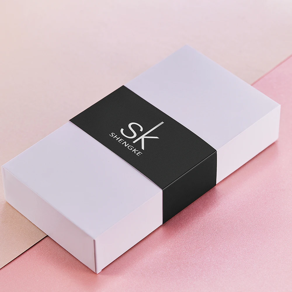 

SINOBI & SHENGKE Custom Logo Watch Box Gift Box Watch Accessory OEM ODM Watch Box