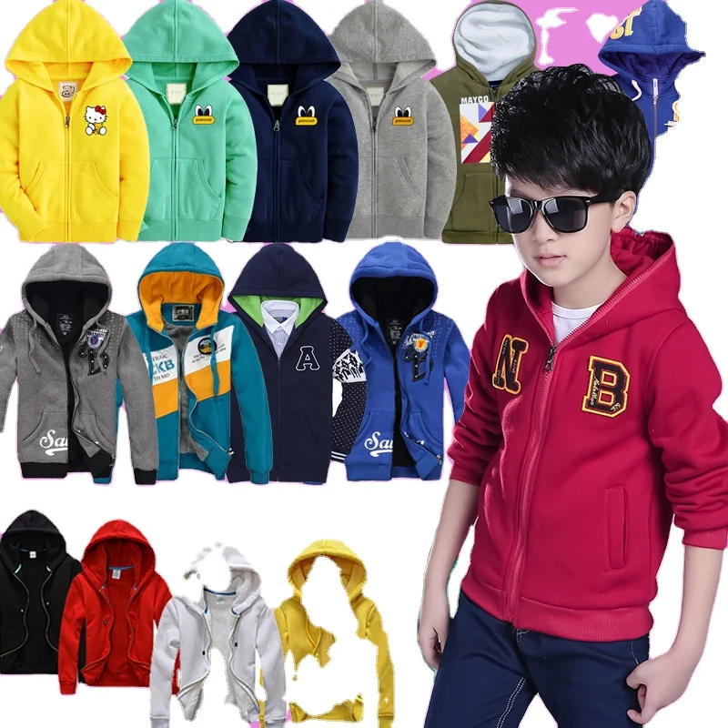 

Mix Style mix color Kids fashion garments Zipper Hoodie Stock casual shoes