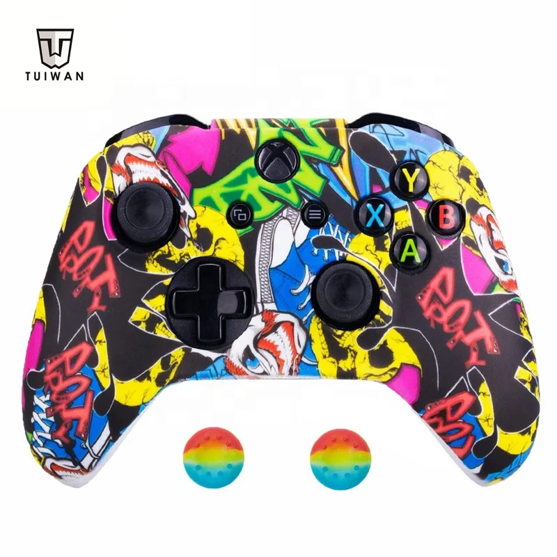 

Hot selling Camouflage Silicone Case for Xbox One Controller Camo Silicone Skin Cover Replacement non-slip printing skins, Colors