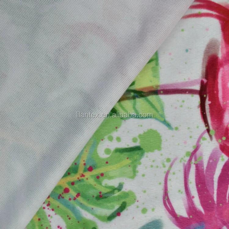 
Custom digital printing minky plush fabric wholesale 