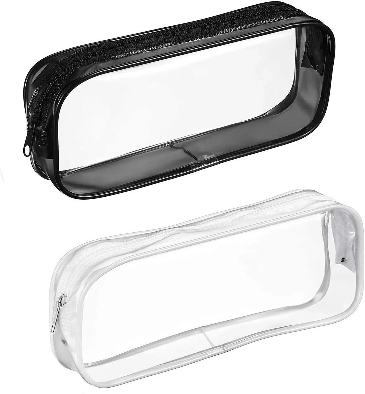 

Clear Portable Tool Pouch Pencil Case Bag Storage Holder with Zipper, Clear Travel Toiletry Bag, Optional