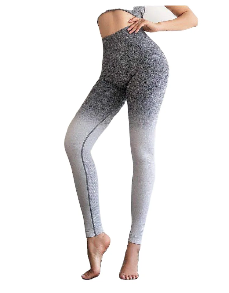 

2020 Fashion Gradient Color Workout Suit Sexy Gym Seamless Yoga Sets, 4 colors