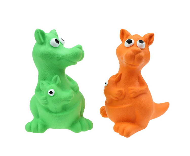 Best Quality Rubber Squeaky Kangaroo Dog Chew Toys