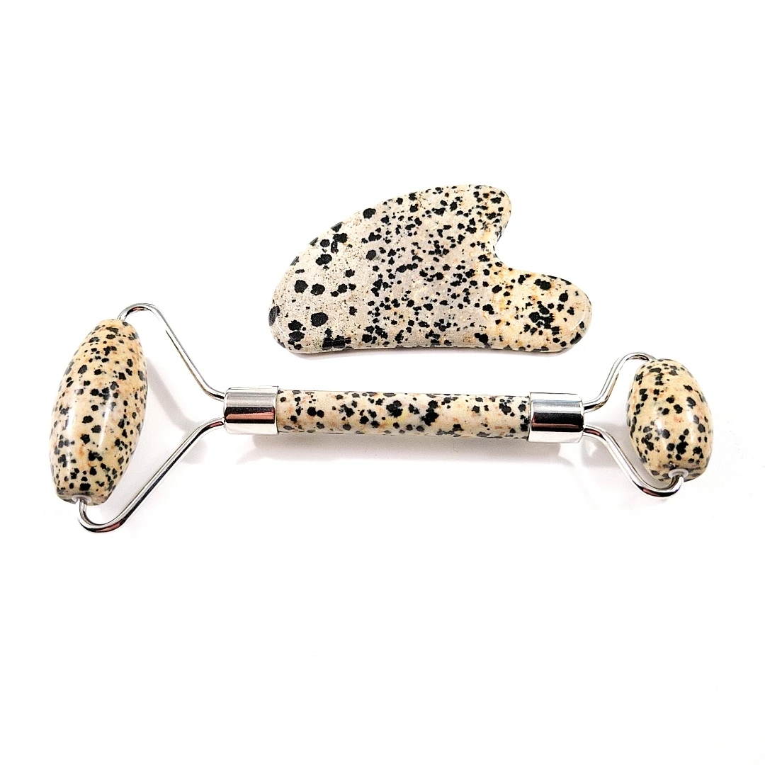 

Speckle Stone Guasha Facial Jade Face Body Gua Sha Board Massager Tool