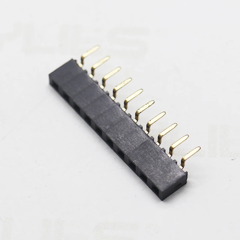 0.8-1.2mm/1.0mm/1.27X2.54mm Pcb Connector Female Header  Y/U Port Straight SMT Single Row Double Row