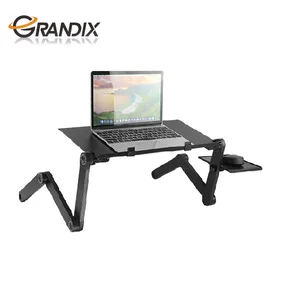 Aluminium Folding Laptop Table Cooling Fan Mouse Pad