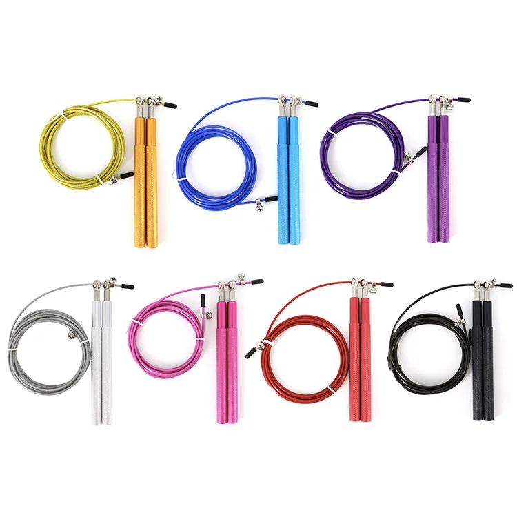 

Stainless Steel Wire Custom Cross training Speed Skip Jump Rope