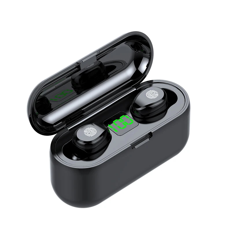 

Bluetooth In-Ear Earbuds With Pull-type Charging Bin Waterproof Wireless Earbuds Sports Bluetooth Earphone With Microphone, Black/white