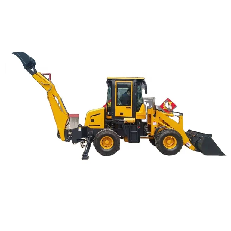 

4wd Chinese china 3 ton front bucket Mini Backhoe Loader Small wheel tractor Loader Excavator digger shovel for sale