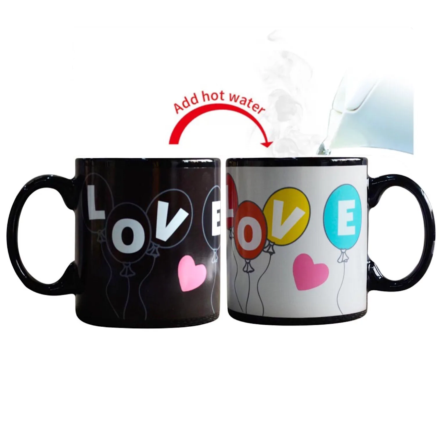 

Custom reusable ceramic coffee mug color change porcelain tea cups