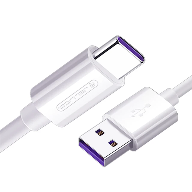 

New KDS-55 Type-C QC3.0 5A Fast Charging Cable Microphone Cable Type C Usb Data Cable, White