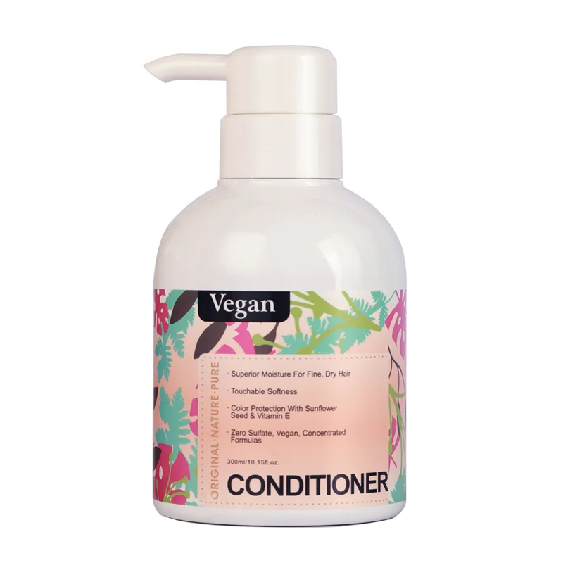 

2021 Hot Selling Leave-in Smooth As Silk Vegan Aloe Vera Curly Hair Conditioner With Rose Coconut Chamomilla Extracts
