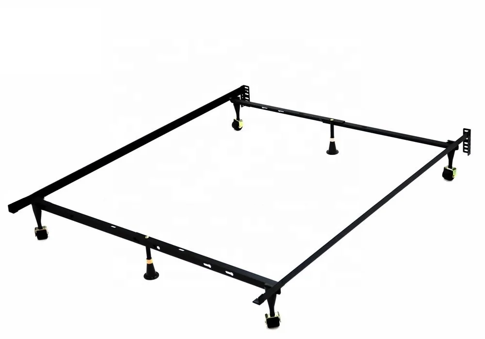 
Adjustable bed frame with 4 legs with rug rolloer or plastic glide Twin/Full size 