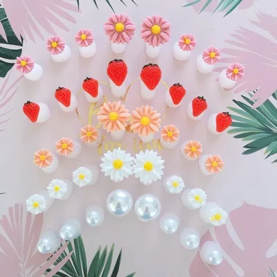 

N594 8Pcs/SET Toe Silicone Separator Nail Art DIY Tool Pedicure Flower Waterdrop Pearl Nail Tools Toe Separators, 15 colors