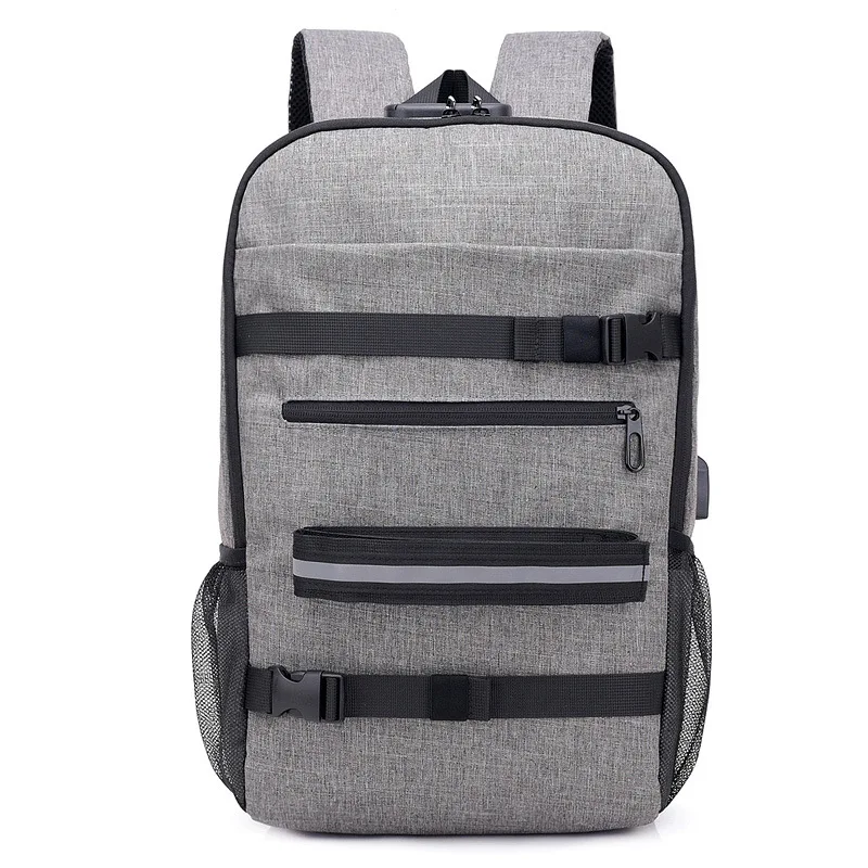 

Men Travel Laptop Skateboard Backpack Bag with USB Charging Port charging bag compact free sling designer compact sling bag men, 4 colors or customized