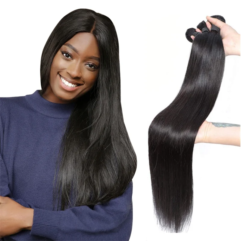 

Best customer service best quality wholesale cuticle aligned virgin Brazilian straight human hair bundle vendor, and free sample