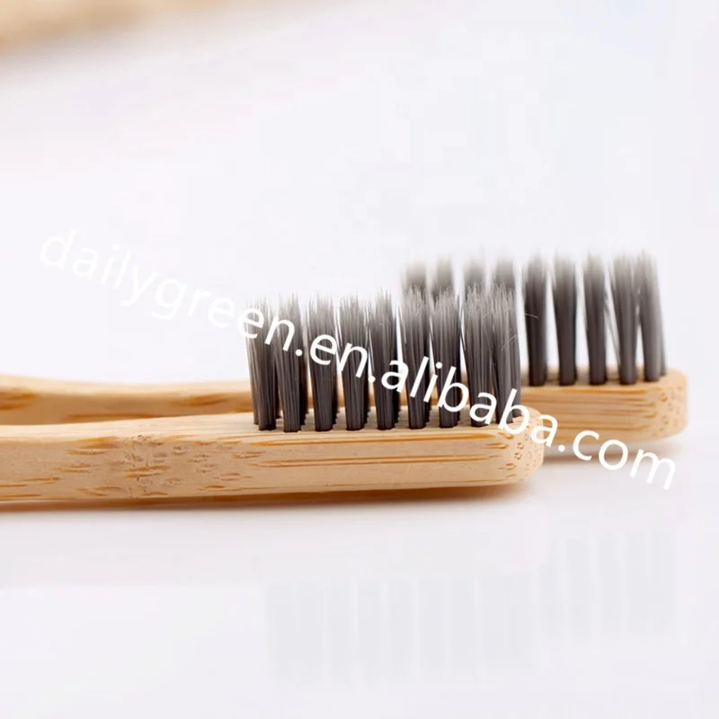 

Original Ecological Personal Hygiene Products, Laser Engraving Logo Bamboo Toothbrush with Kraft Paper Gift Box