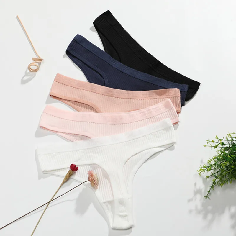 

8 Colors High Quality Cotton Soft G String Bikini Thong Ladies Sexy Panties