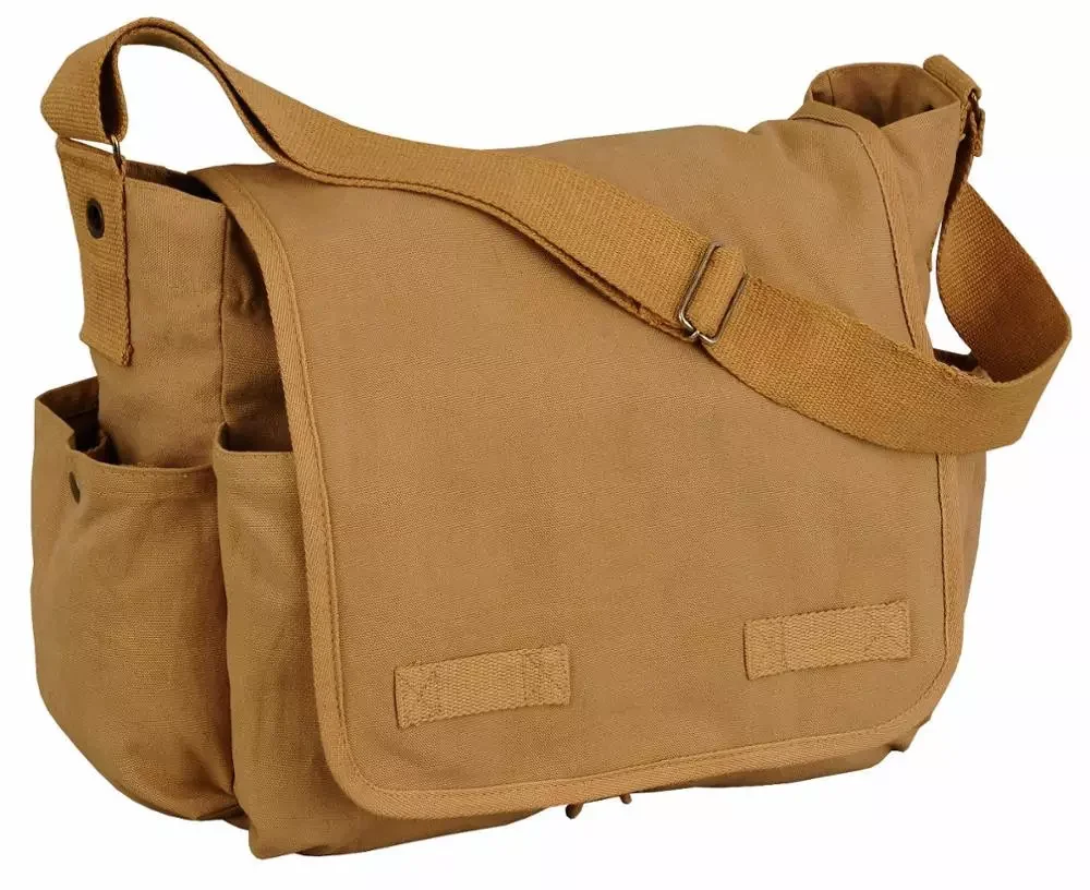 canvas satchel messenger bag