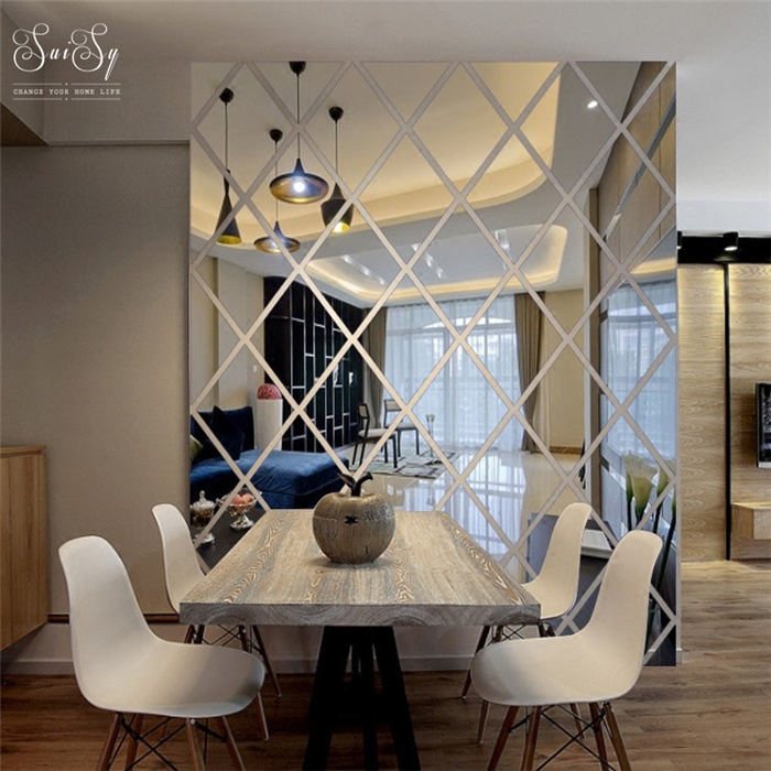 

Background Acrylic Removable Wall Decorative Mirrors Sticker