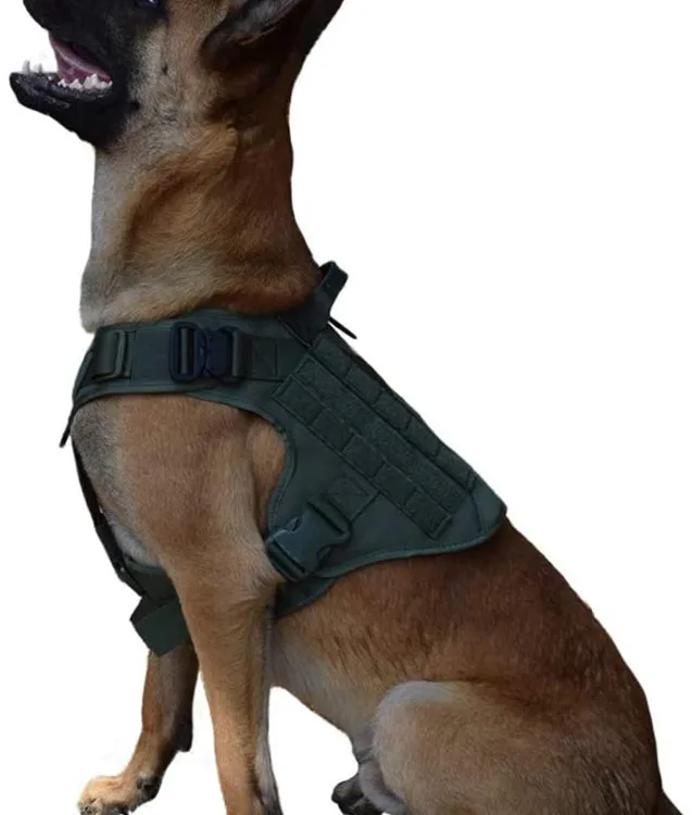 

2021 Amazon hot selling Dropshiping Custom dog products, military tactical pet products, Khaki/black/olive