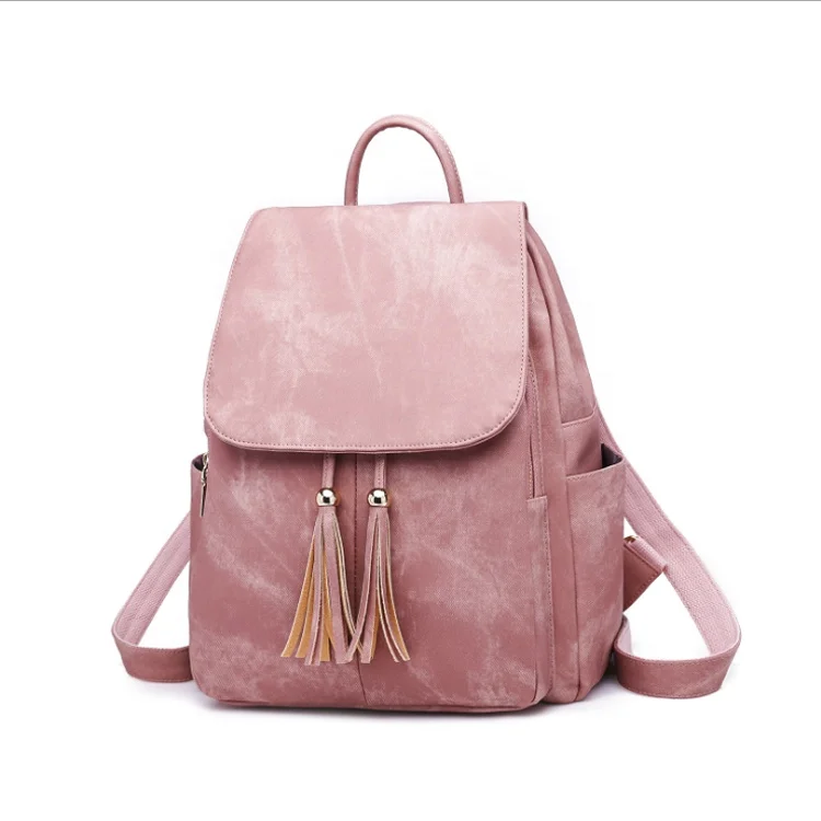 

customize cheaper PU Girls women school Backpack Female Multifunction Waterproof Backpacks, Black , yellow , pink