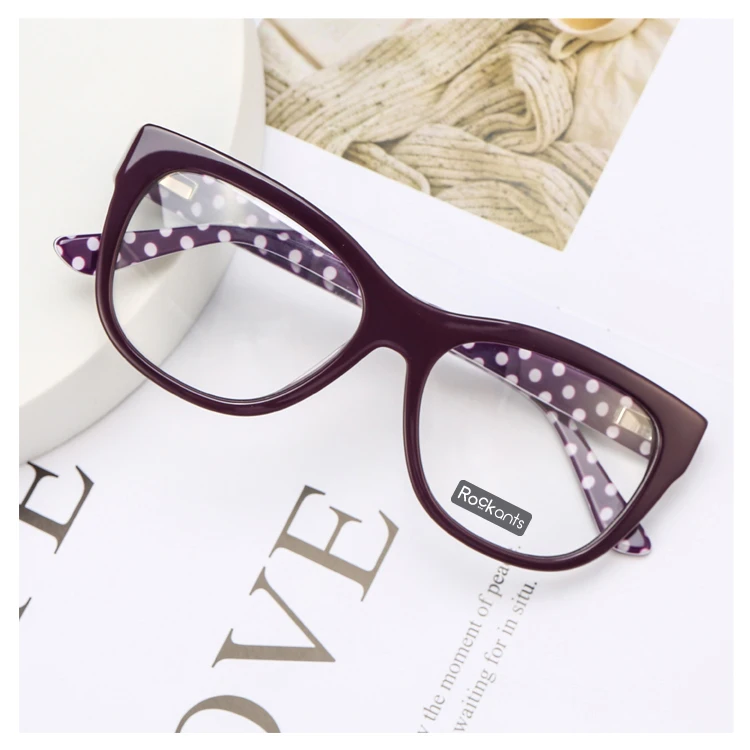 

Newest design acetate colorful pattern frames glasses optical eyewear eyeglass for adults, 3 colors