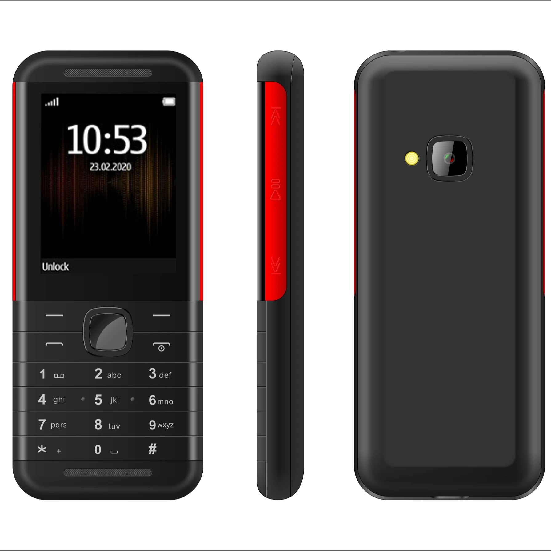 

Bar phone 5310 Brand new OEM 2g feature Phone 2.4 inch easy phone, Multi color