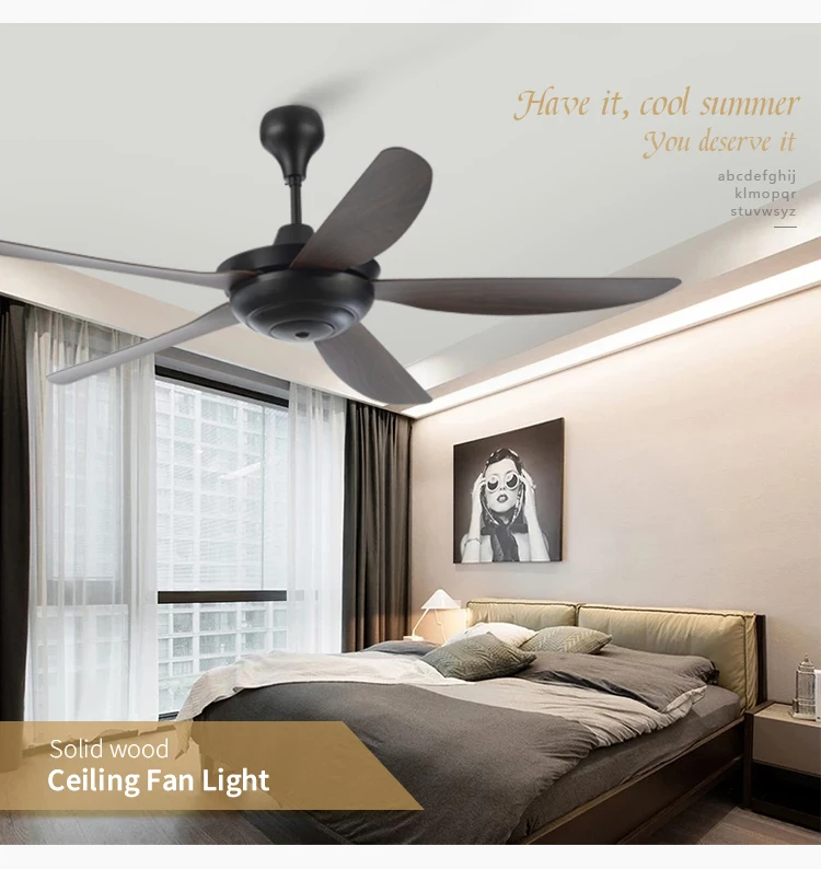 Simple Modern Dc Electric Fans Ceiling Remote Control Led Track