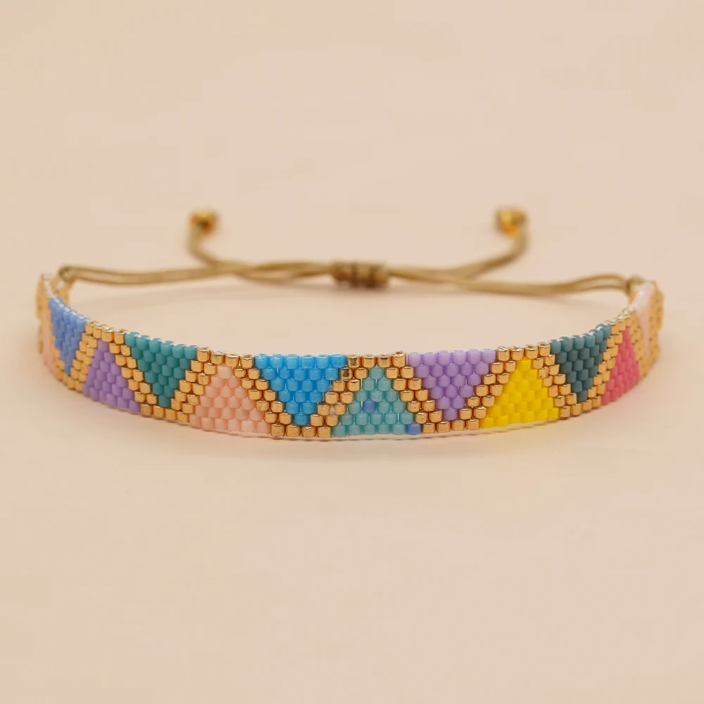 

Go2boho Geometry Miyuki Beads Fashion Bracelet For Women Bohemia Fashion Jewelry Handmade Beaded Bracelets 2023 New In