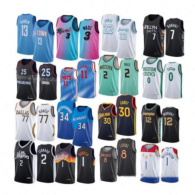 

Amazon USA Custom NBAA Team Embroidery T Shirt Vests Uniforms Bulls Jordan Hardwood Classic Basketball Clothes Wear Jersey, Customized colors