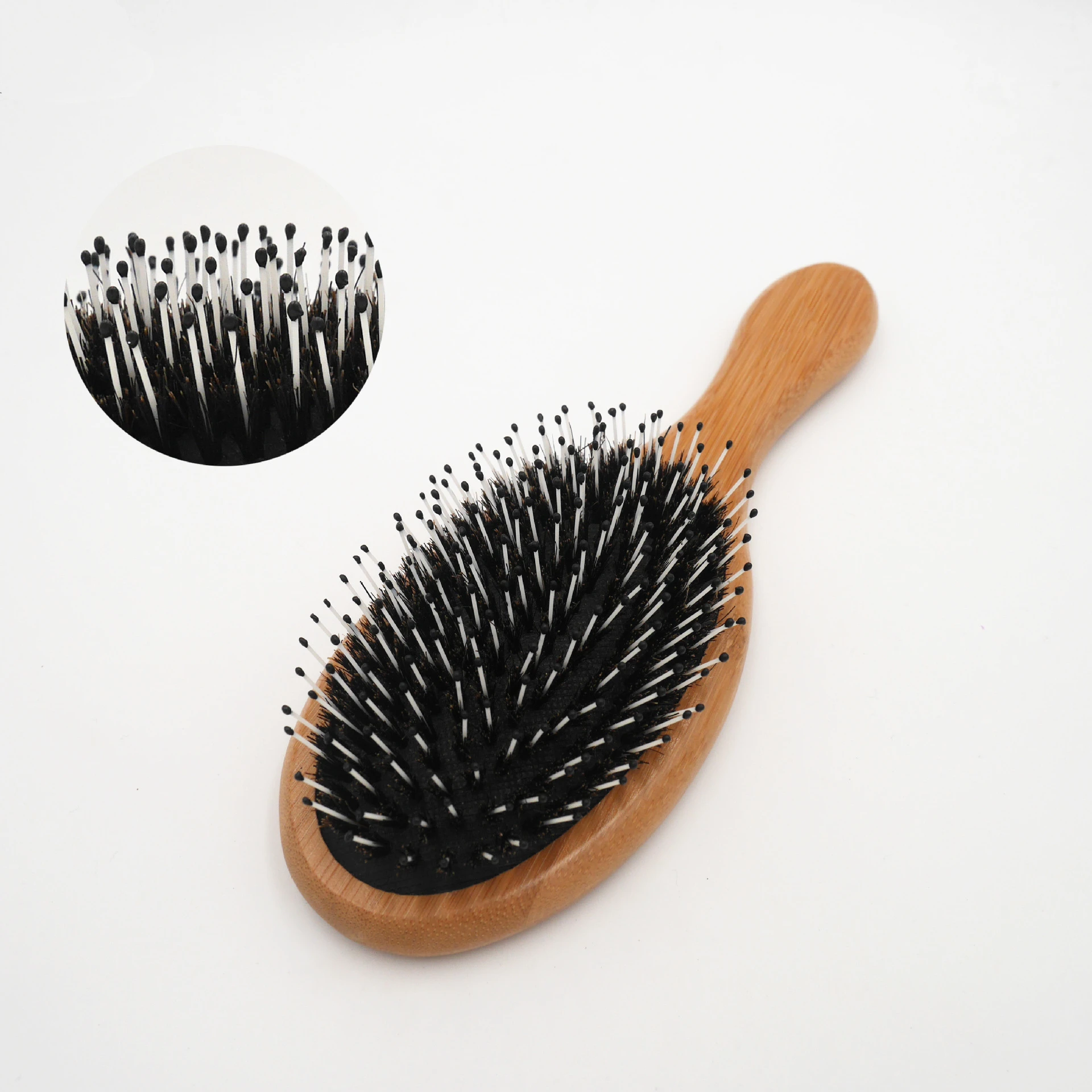 

High End Bamboo Comb Bristle Hair For Women And Man, Black