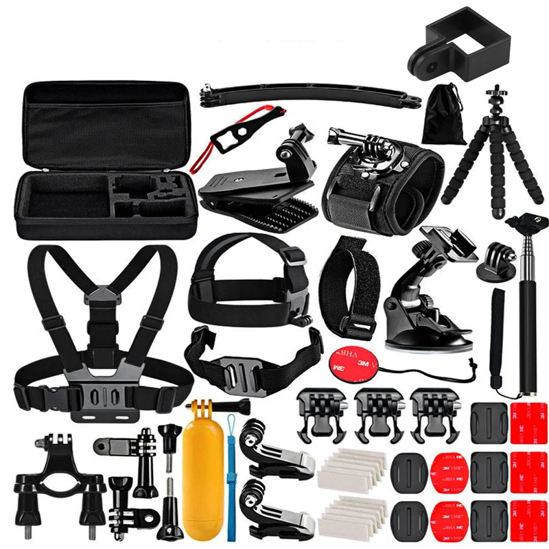 

50 in 1 Action Camera Accessories Set/Kit for Gopro Hero 9 Mount Accessories 8 Black 5 xiaomi EKEN yi SJCAM 4K Go Pro sony x3000