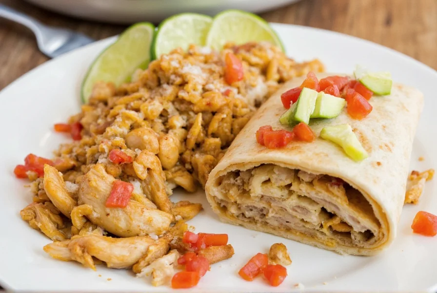 Burrito making process
