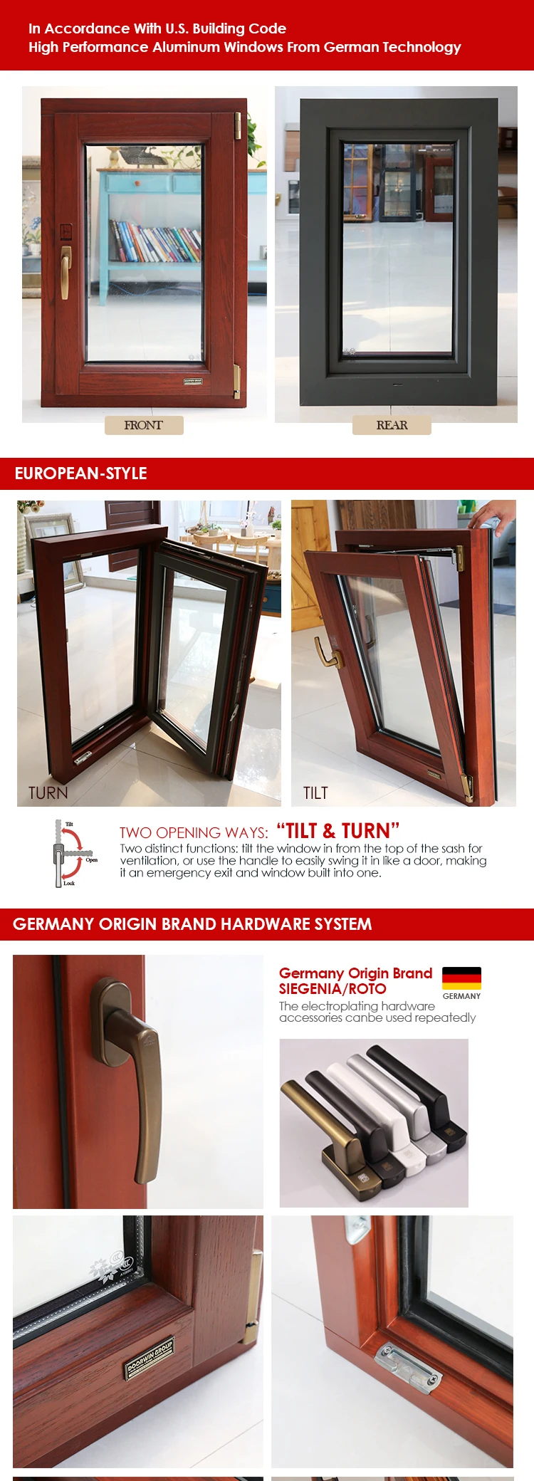 make to order wooden window frames design window door with double glass