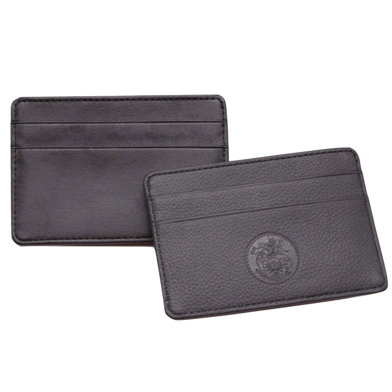 

high performance mens card credit holder front pocket money clip leather wallet