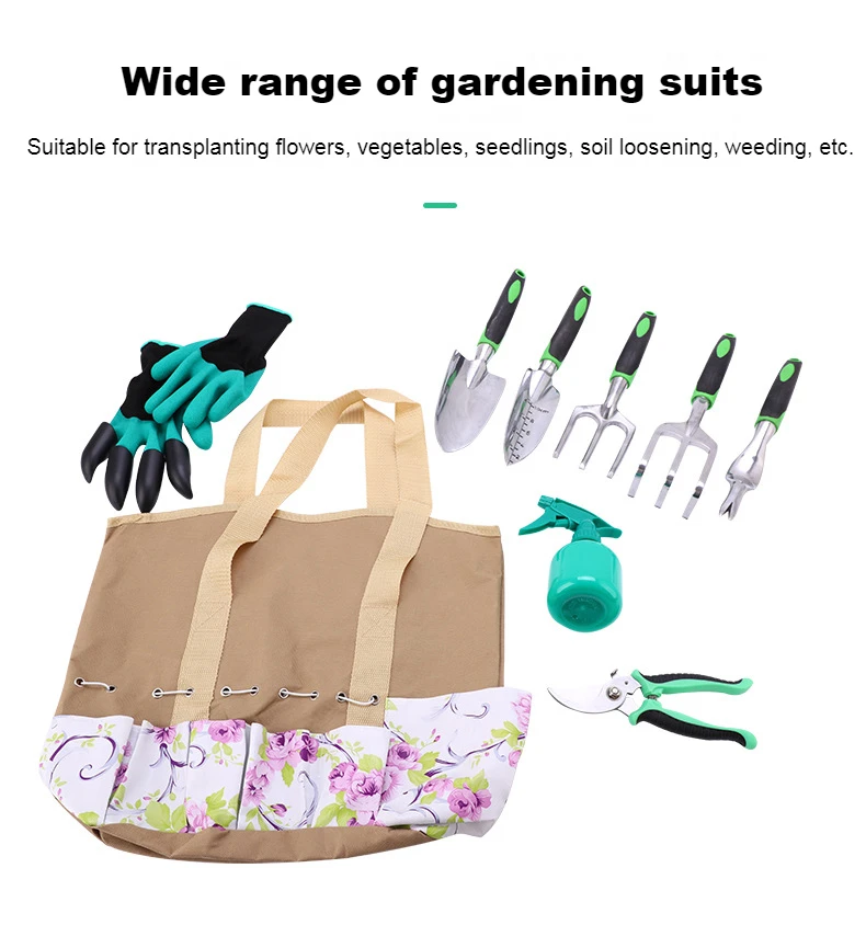 Aluminum 10piece Garden Planting Equipment And Tools Gardening Hand Tool Set Buy Gardening