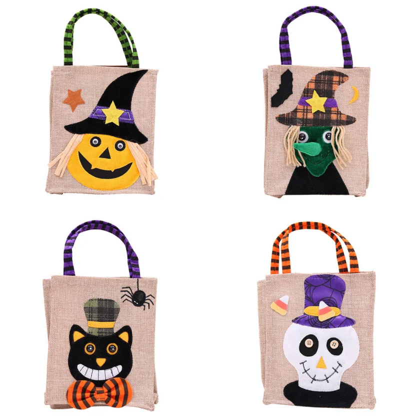 

2021 New Halloween Gifts Non-woven Candy Tote Bag Halloween Wacky Pumpkin Bag Accessories Props Gift Snacks Bag YGC-361