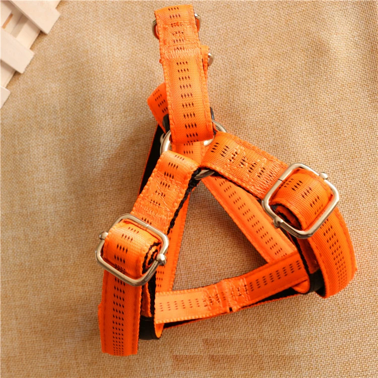 Factory wholesale adjustable durable dog leash and harness set