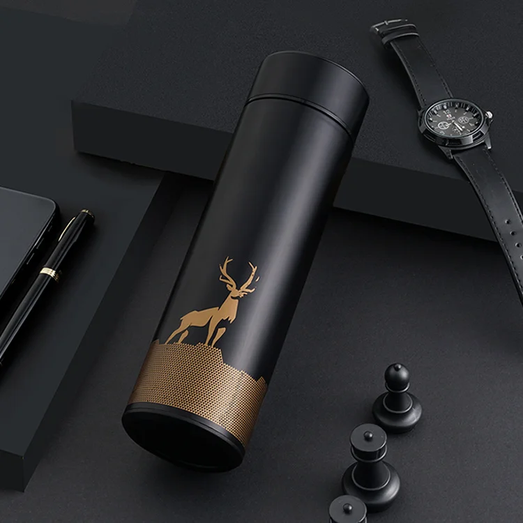 

new smart thumbler water bottle with power bank thermos stainless steel water bottle