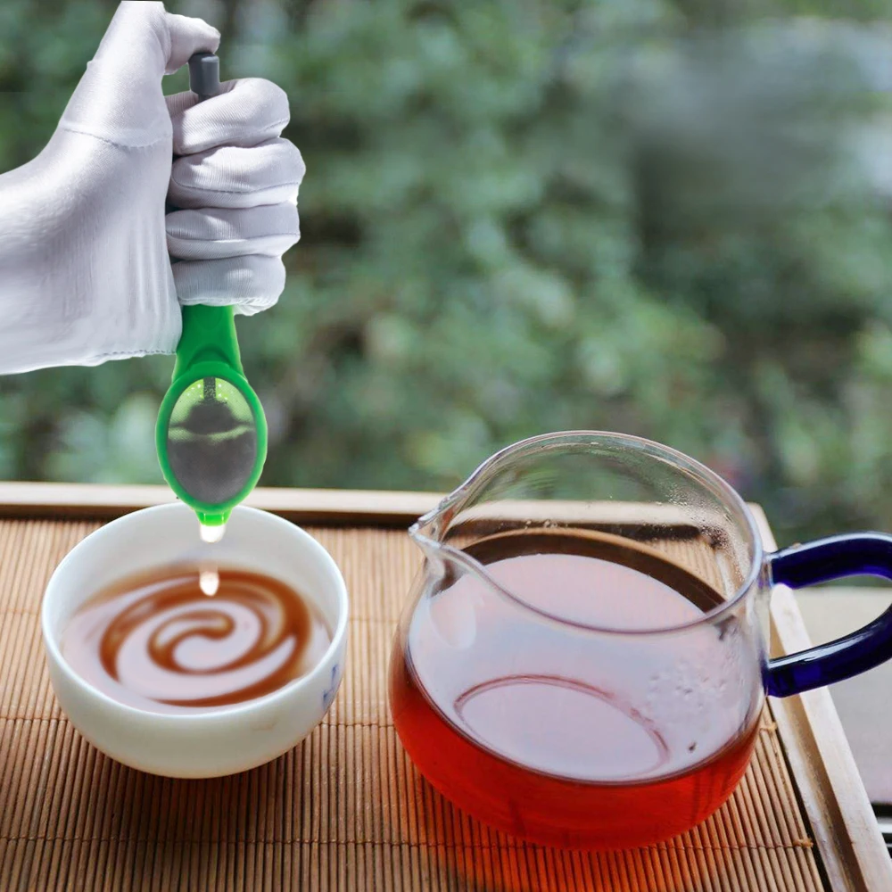 

Tea Infuser Strainer Gadgets Plastic Built-in Plunger Intense Flavor Tea Bags Measure Swirl Steep, As pictures
