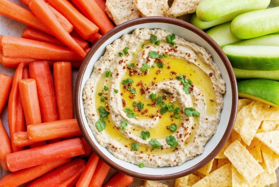 Dipping Pita with Eggplant Dip